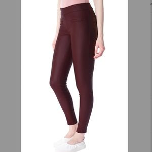 I Love Tyler Madison Mara Waxed Pant - Bordeaux size sp